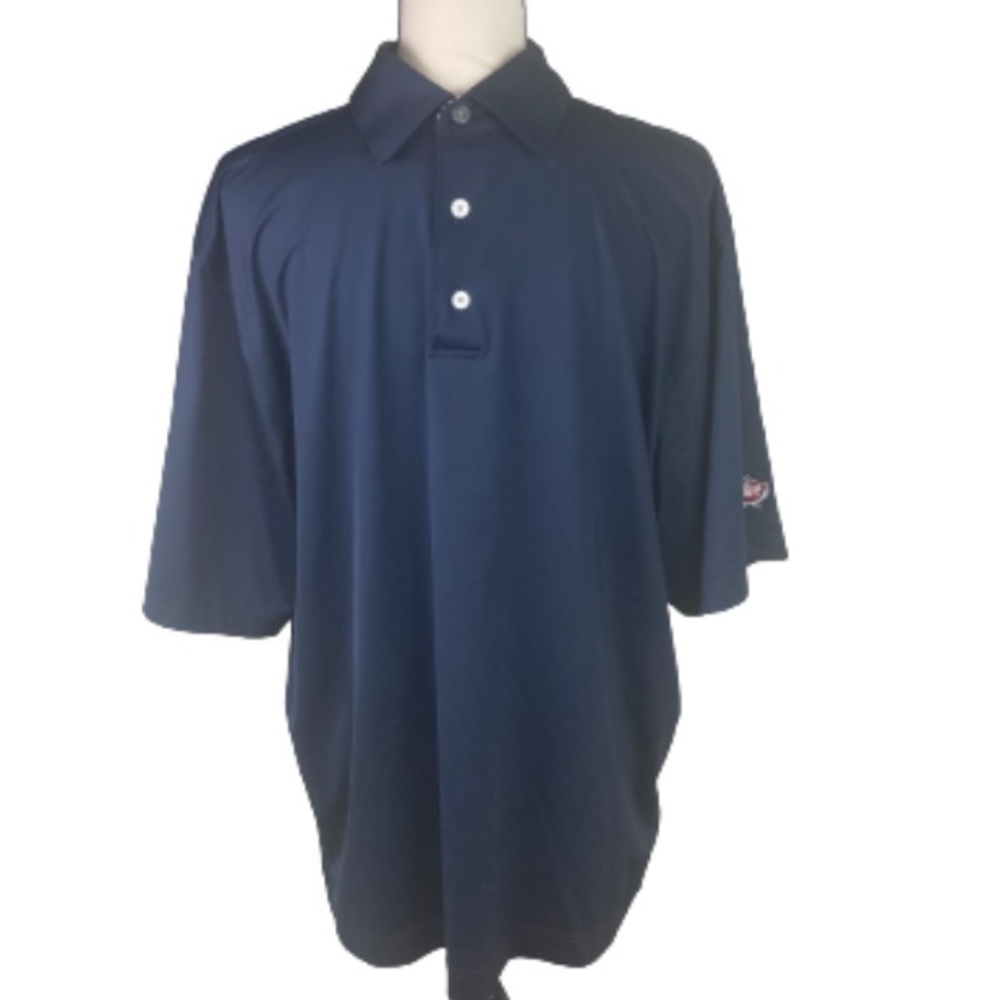 FootJoy ProDry Golf Polo Men’s Large Blue Performance Stretch UV Golf Shirt
